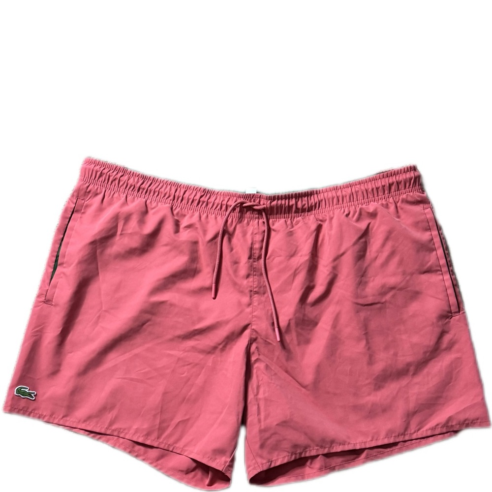 Lacoste Pink Swim Shorts with Logo